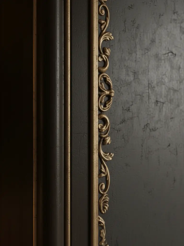 Gallery 11 Luxury bespoke furniture materials with dark wood and refined gilding