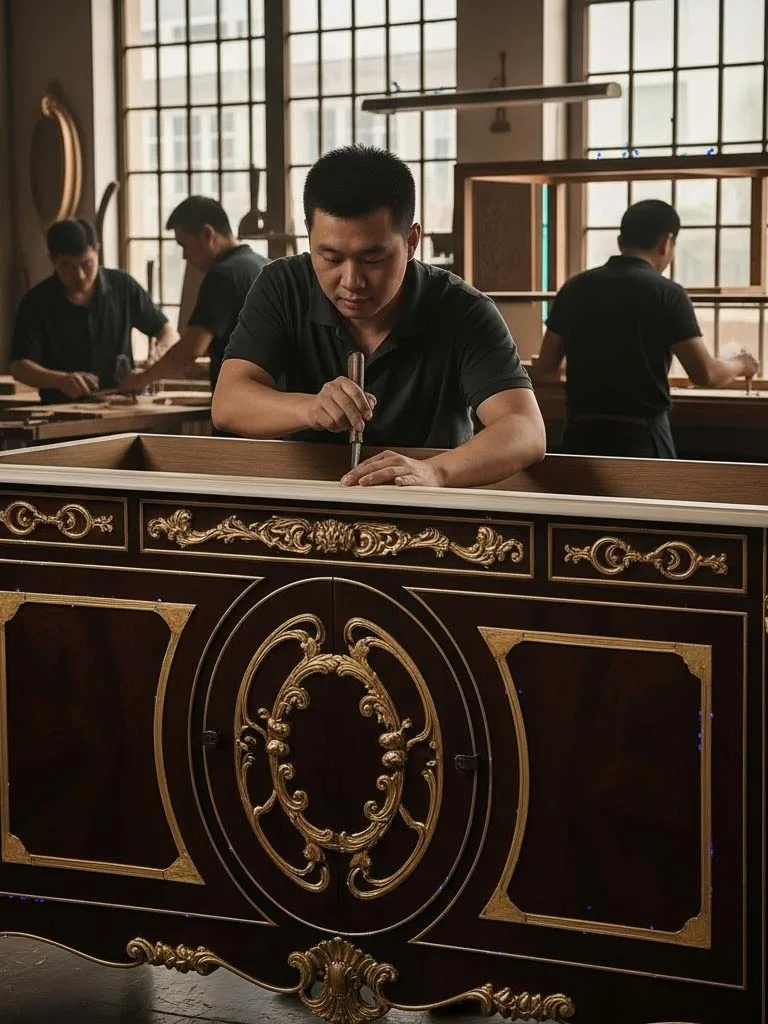 European classical bespoke furniture workshop
