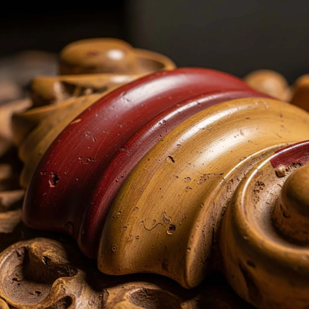 Traditional gold leaf gilding bole preparation