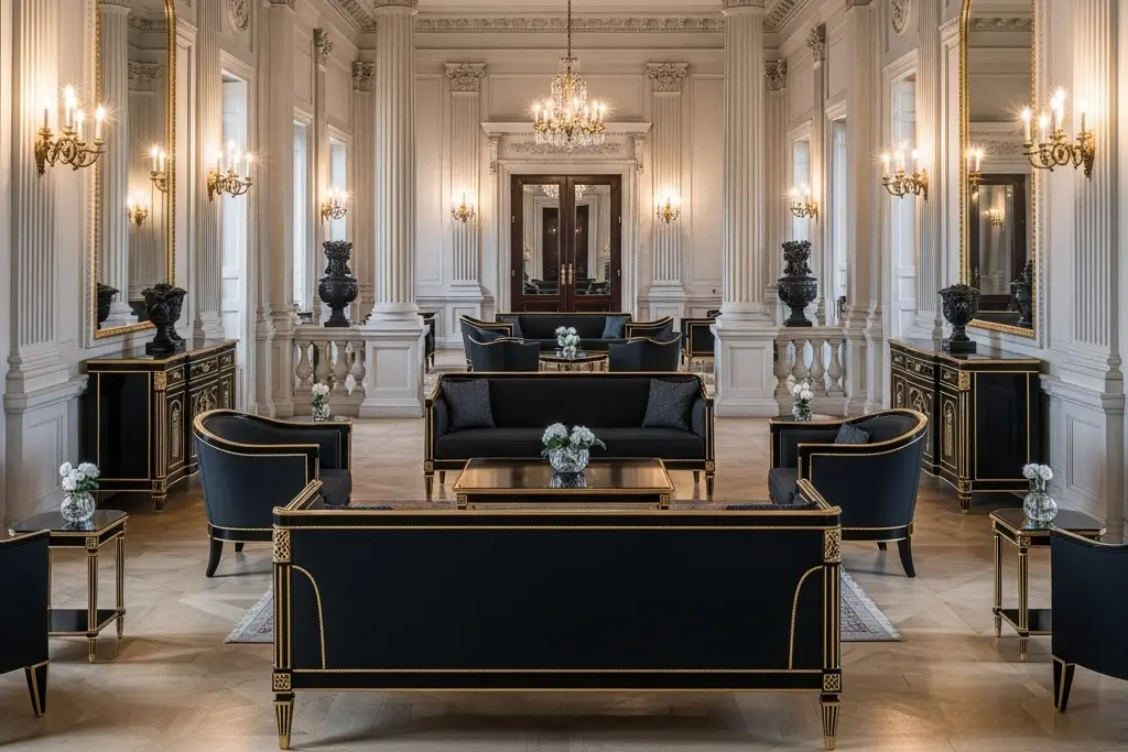 Classical lounge sitting area furniture