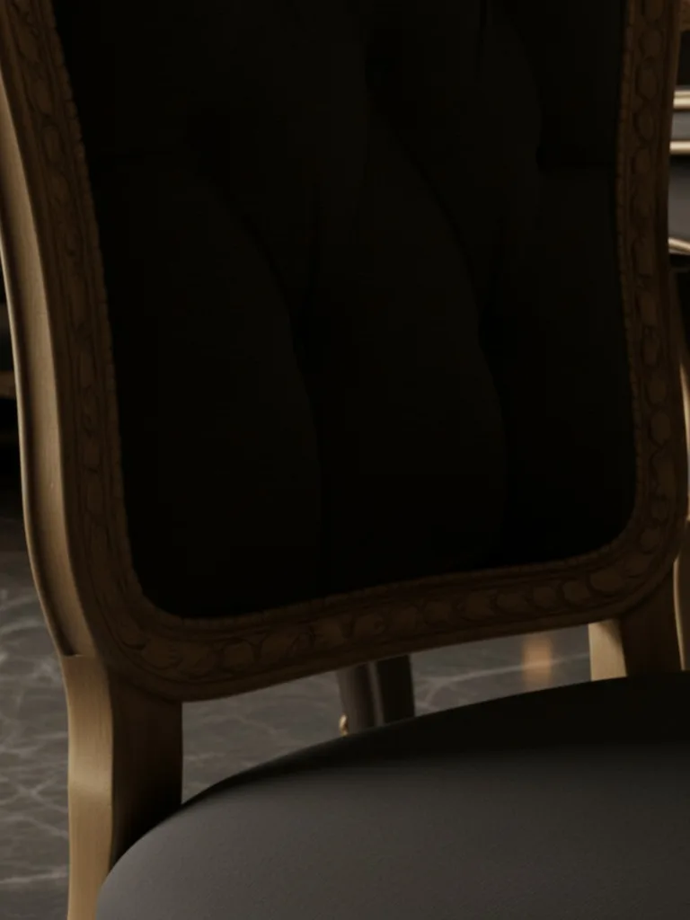 Custom furniture material details crafted for European classical interiors