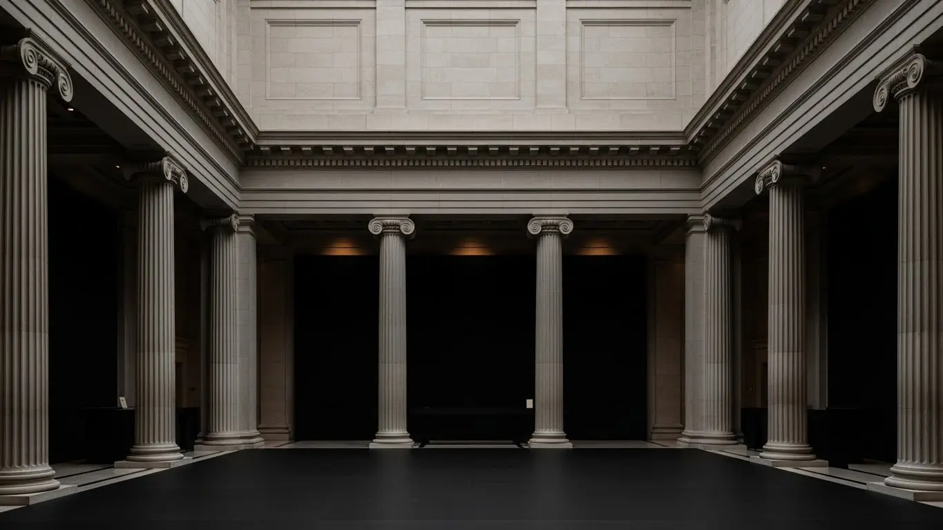 Neoclassical architectural symmetry