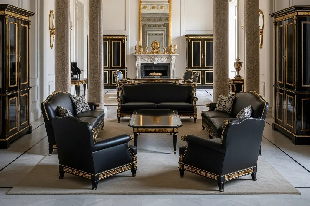 Neoclassical living room seating