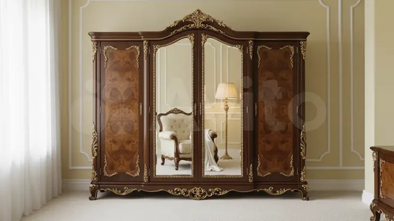 Antique Wardrobe Mirror Engineering & Custom Design