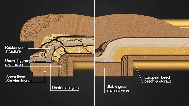 The Physics of Delamination: Why Gold Leaf Furniture Fails at the Substrate Level